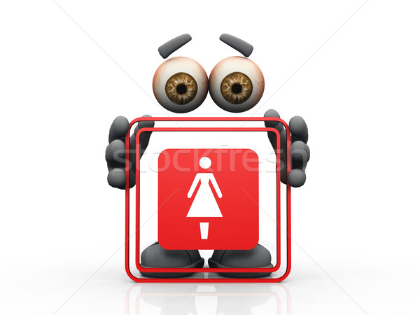 woman symbol on a white background 
 Stock photo © njaj