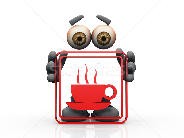 coffee symbol on a white background 
 Stock photo © njaj