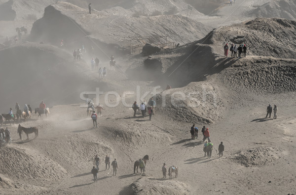 Jawa krajobraz parku gazu wspinaczki przygoda Zdjęcia stock © njaj