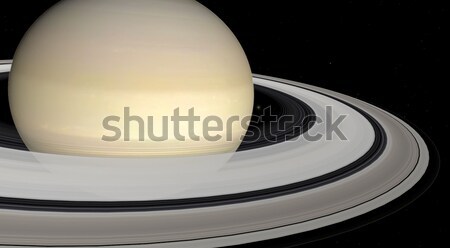 Saturn on a background of stars 
 Stock photo © njaj