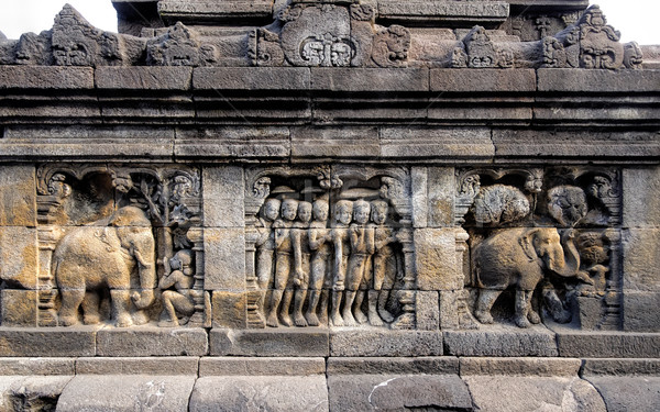 Java napfelkelte kő építészet vallás templom Stock fotó © njaj
