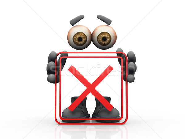 banned symbol on a white background 
 Stock photo © njaj