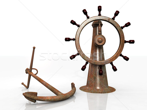 anchor and navigation bar Stock photo © njaj