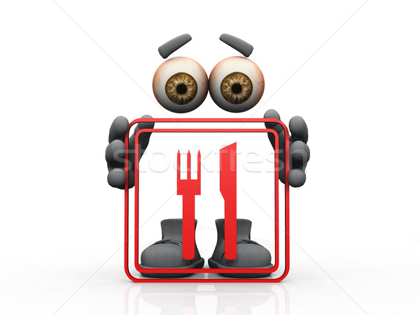 restaurant symbol on a white background 
 Stock photo © njaj