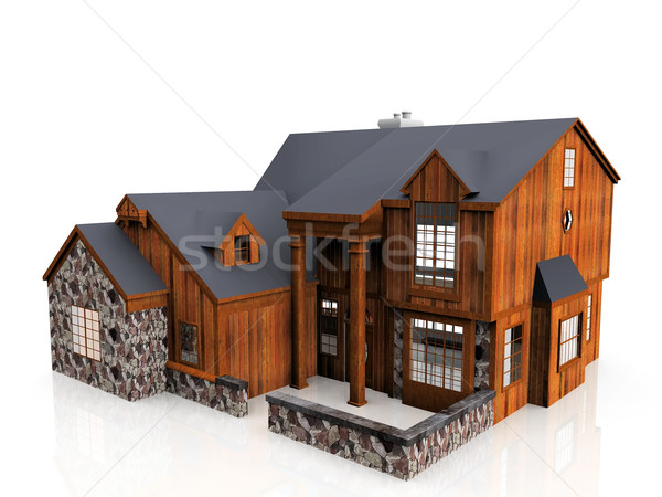 wooden house Stock photo © njaj