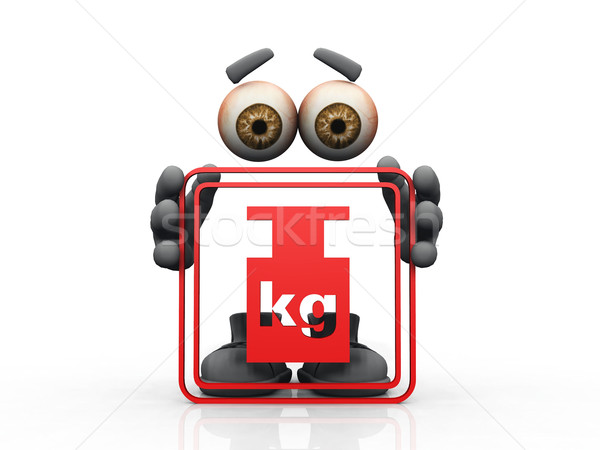 weight symbol on a white background 
 Stock photo © njaj