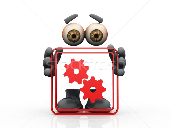gear symbol on a white background 
 Stock photo © njaj