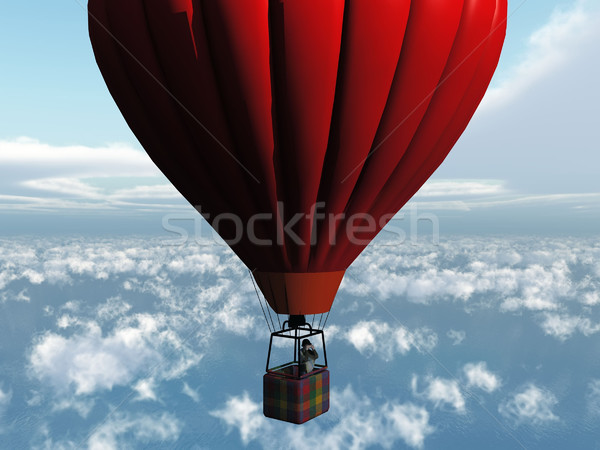 the red balloon Stock photo © njaj
