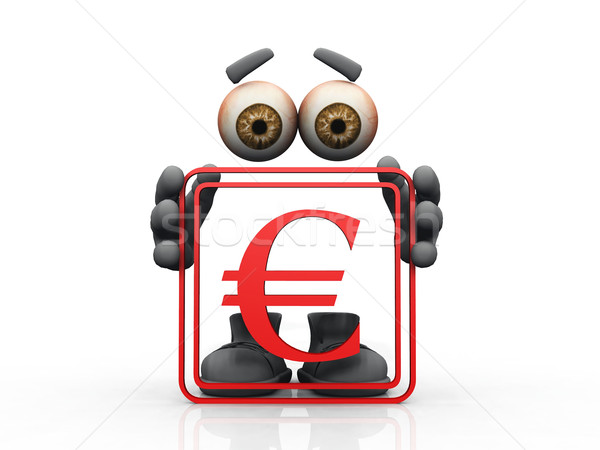 euro symbol on a white background 
 Stock photo © njaj