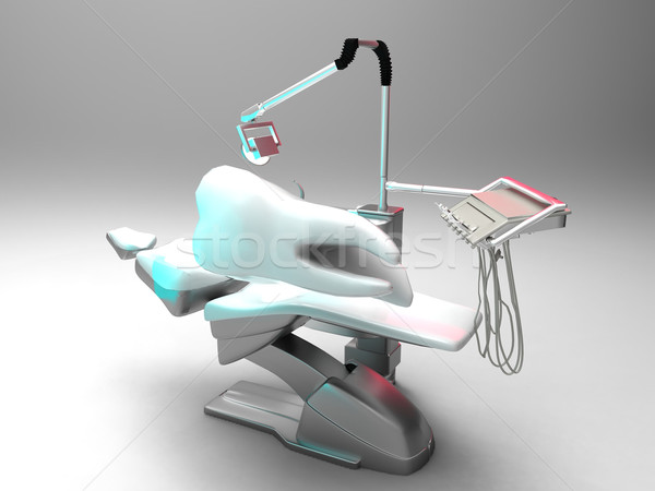 dentist's chair and a tooth Stock photo © njaj