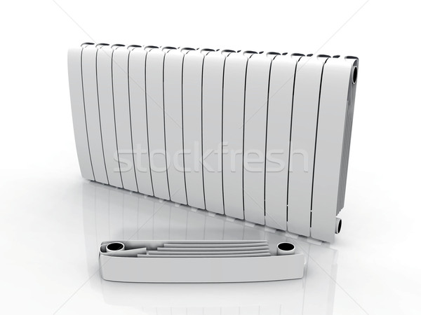 a radiator on a white background Stock photo © njaj