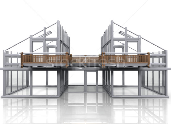 construction of a house Stock photo © njaj