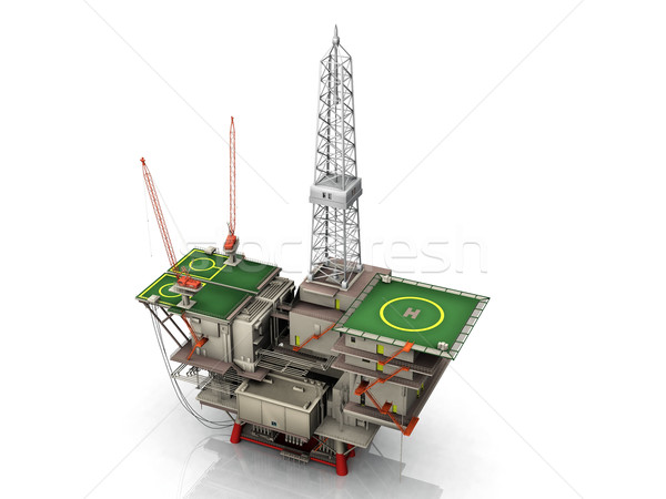 the oil platform Stock photo © njaj