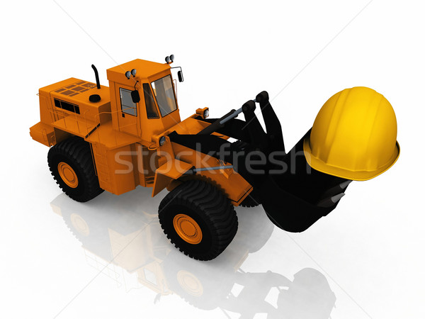 the loader and the helmet Stock photo © njaj
