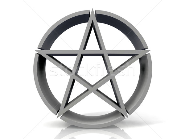 the logo Jewish star on a white background Stock photo © njaj