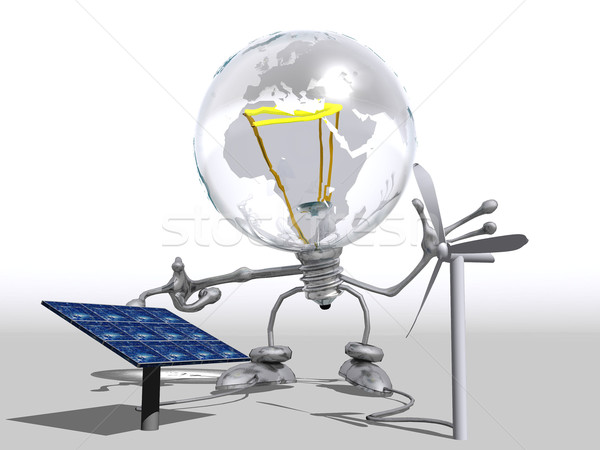 énergies renouvelables technologie pouvoir électricité environnement concept [[stock_photo]] © njaj