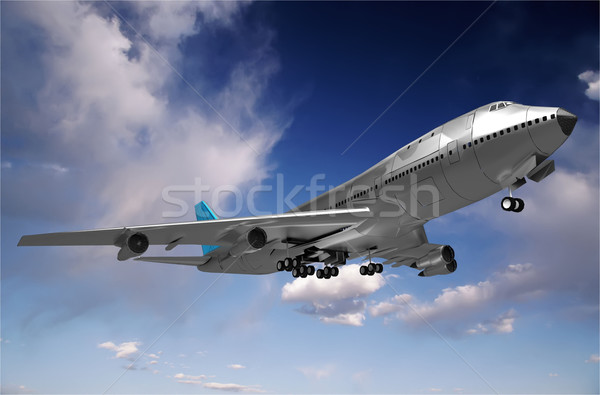 the plane which lands Stock photo © njaj