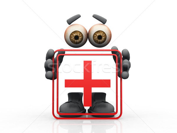 plus symbol on a white background 
 Stock photo © njaj