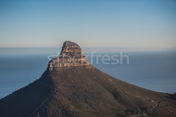 Cape Town Africa de Sud oraş munte ocean tabel Imagine de stoc © njaj