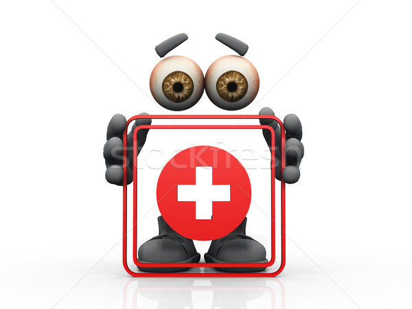 health symbol on a white background 
 Stock photo © njaj