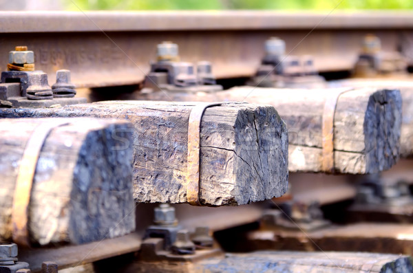 Stock photo: rails and railway