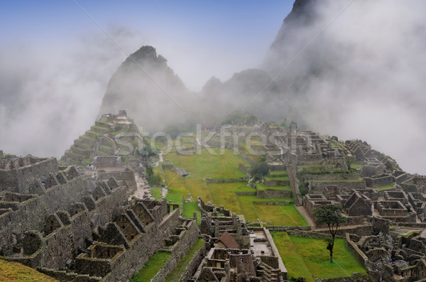 Machu Picchu oraş călători piatră arhitectură istorie Imagine de stoc © njaj