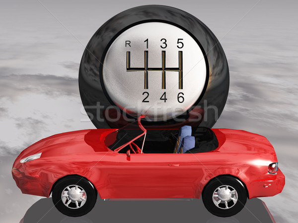 the car and speeds Stock photo © njaj