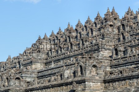 Java reizen zonsopgang architectuur buddha tempel Stockfoto © njaj