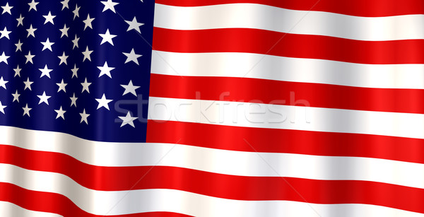 Bandiera americana bandiera Stati Uniti america stelle onda Foto d'archivio © nmarques74