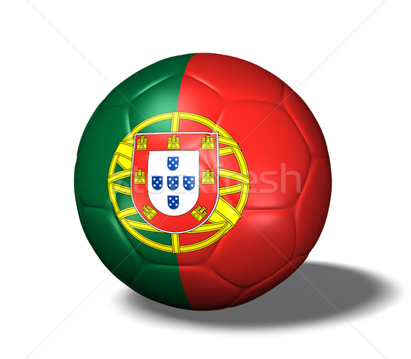 Portogallo soccer ball immagine bandiera sport calcio Foto d'archivio © nmarques74