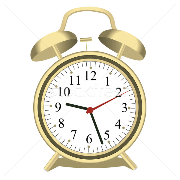 Image of an alarm clock isolated on a white background. Stock photo © nmarques74