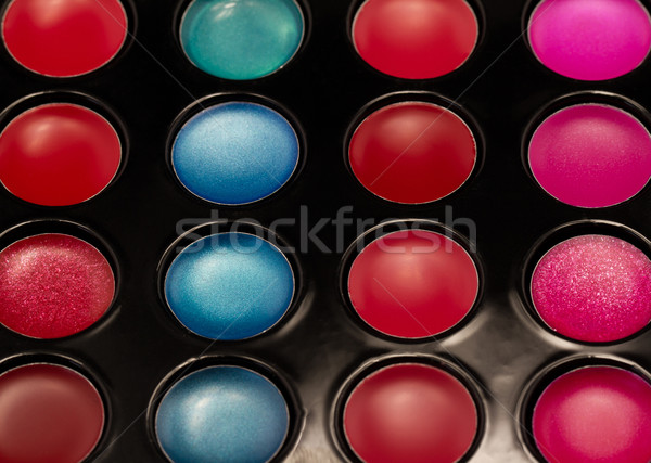 Lip gloss palette primo piano shot soft focus Foto d'archivio © Nneirda