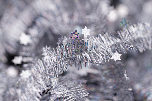 Tinsel. Christmas decoration. Stock photo © Nneirda