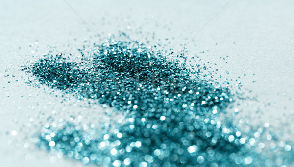 Abstrakten blau glitter Licht Makro Foto Stock foto © Nneirda