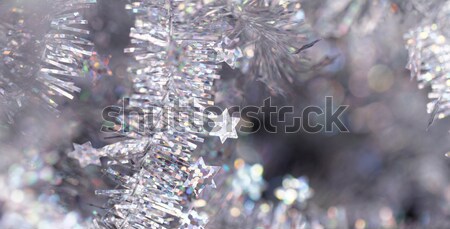 Tinsel. Christmas decoration. Stock photo © Nneirda