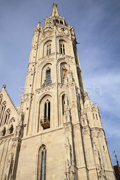 Kilise Budapeşte Macaristan ev dizayn seyahat Stok fotoğraf © Nneirda
