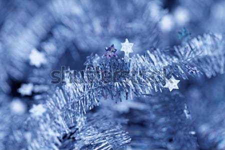 Tinsel. Christmas decoration. Stock photo © Nneirda