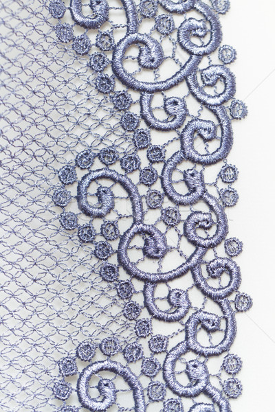 Decorative silver lace Stock photo © Nneirda