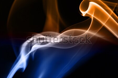 Blue and Yellow smoke Stock photo © Nneirda