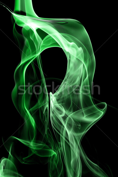 Stock photo: Green smoke