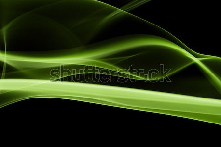 Stock photo: Green smoke