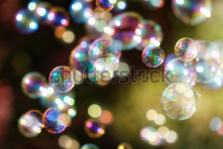 Stockfoto: Zeepbellen · regenboog · bubbels · bubble · blazer · ontwerp