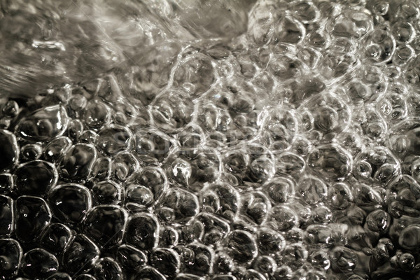 Schuim structuur water bouw abstract Blauw Stockfoto © Nneirda