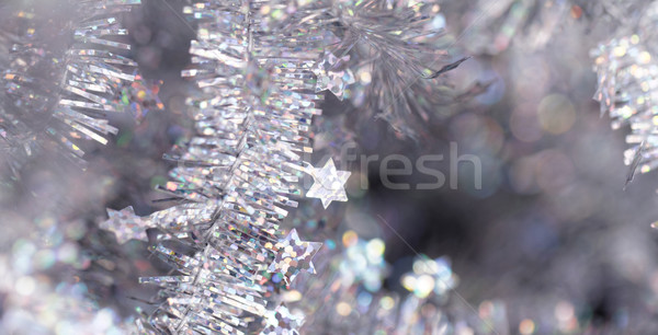 Tinsel - Christmas decoration. Stock photo © Nneirda