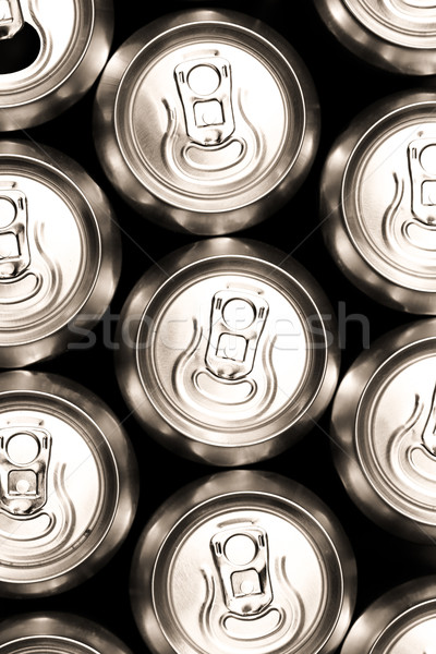 Much of drinking cans Stock photo © Nneirda