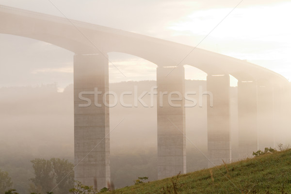 Viaduct at sunrise Stock photo © Nneirda