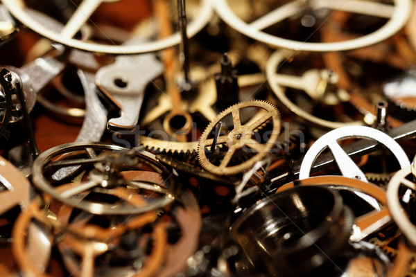 Detail of clock parts for restoration Stock photo © Nneirda