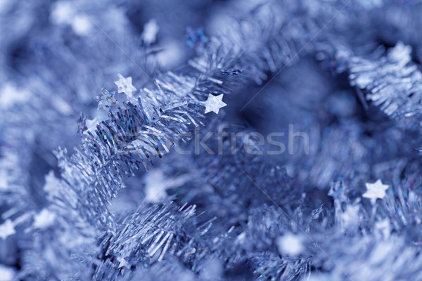 Tinsel. Christmas decoration. Stock photo © Nneirda