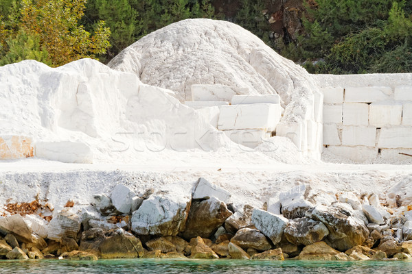 Thassos white marble quarry Stock photo © Nneirda