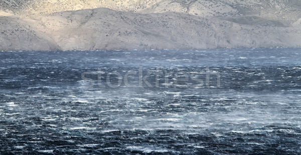 Mar furioso olas viento agua Foto stock © Nneirda